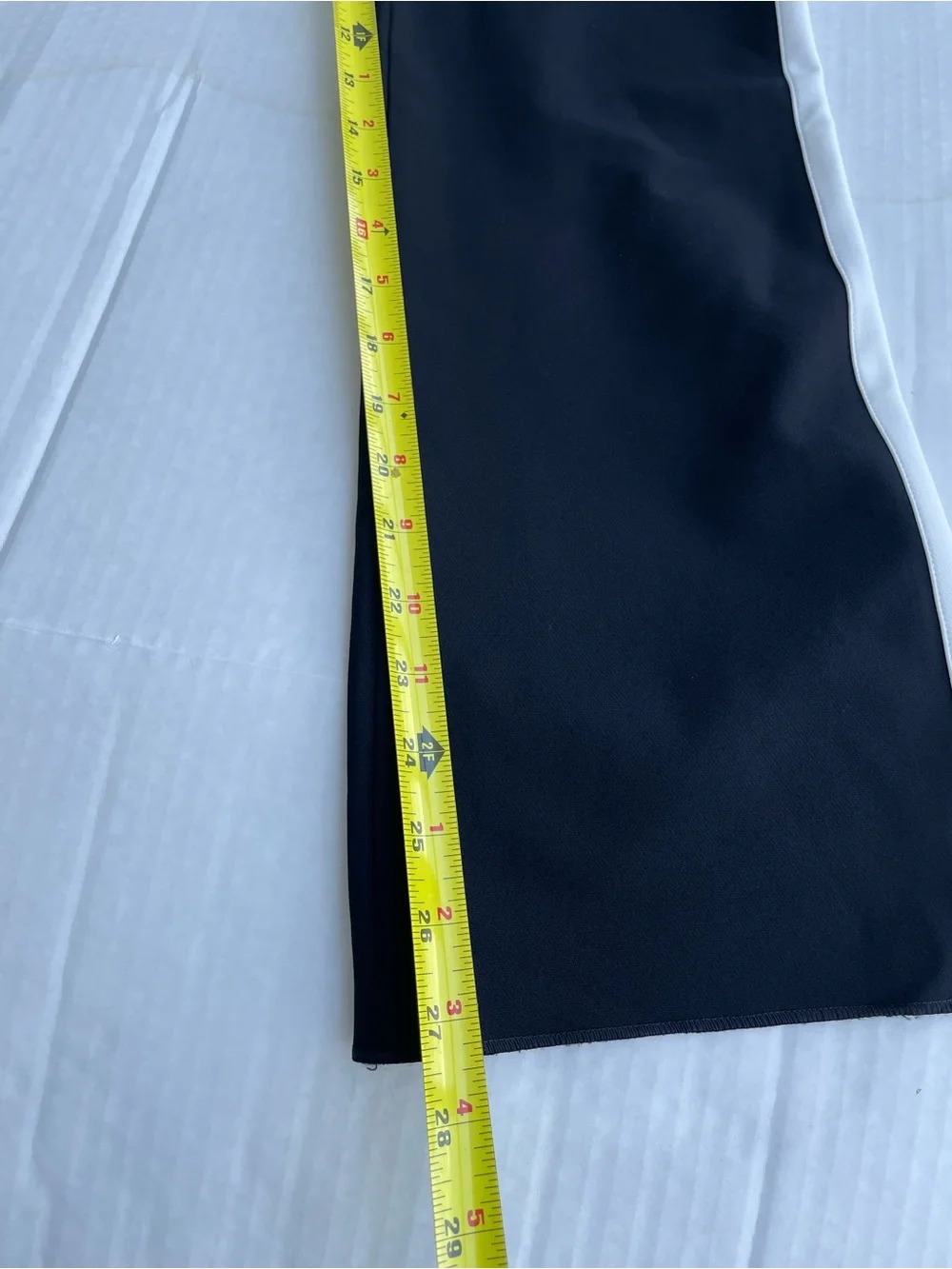 Lafayette 148 New York Black Trousers with White Side Stripe
